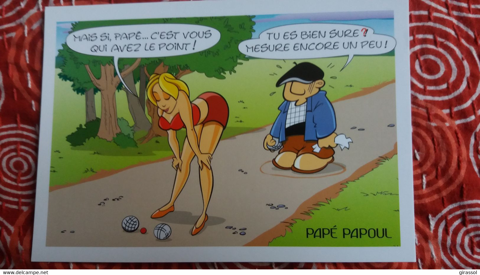 CPM PETANQUE JEUX DE BOULES PEPE PAPOU FEMME SEXY FANNY ? MESURE ENCORE UN PEU   ED MICA - Pétanque