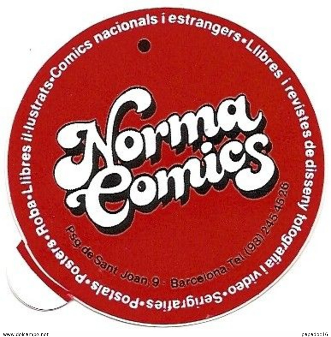 BD - Autocollant / Sticker - Norma Comics - Barcelona [libreria Especializada En Cómics - Librairie BD] - Autocollants