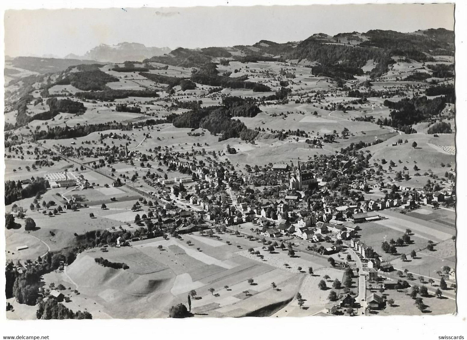 BÜTSCHWIL: Flieger-AK ~1960 - Bütschwil-Ganterschwil