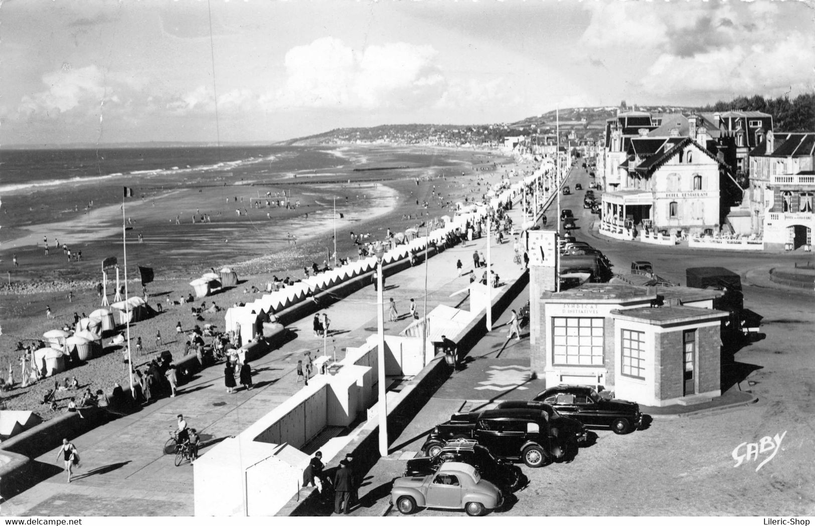 [14]  VILLERS-sur-MER La Plage - Automobiles ( Fiat Topolino 500C) ♠♠♠ - Villers Sur Mer