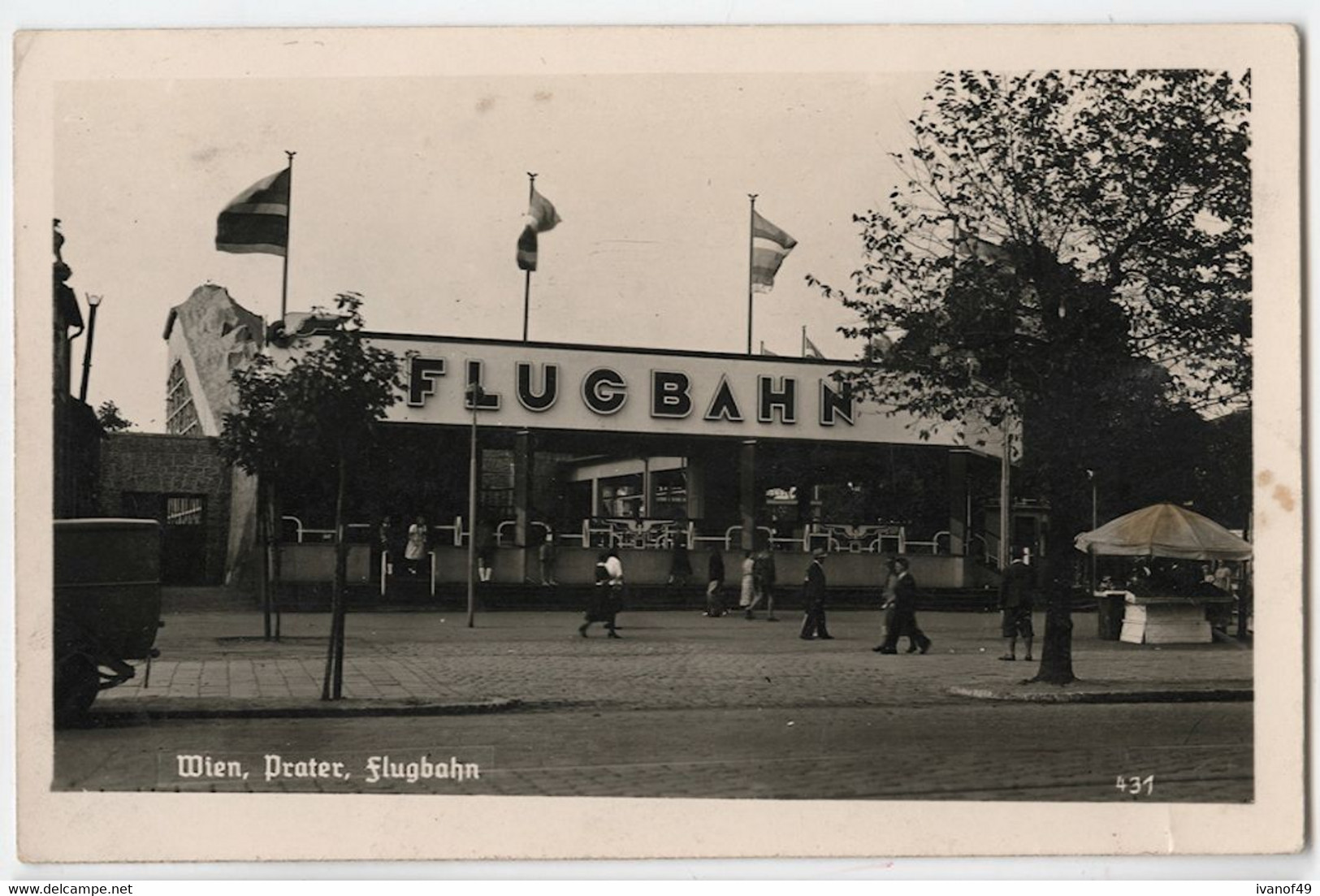 WIEN  - PRATER - Flugbahn -  Carte  Photo Véritable - Prater