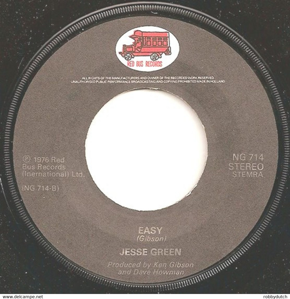 * 7"  "   JESSE GREEN - NICE AND SLOW (Holland 1976) - Soul - R&B