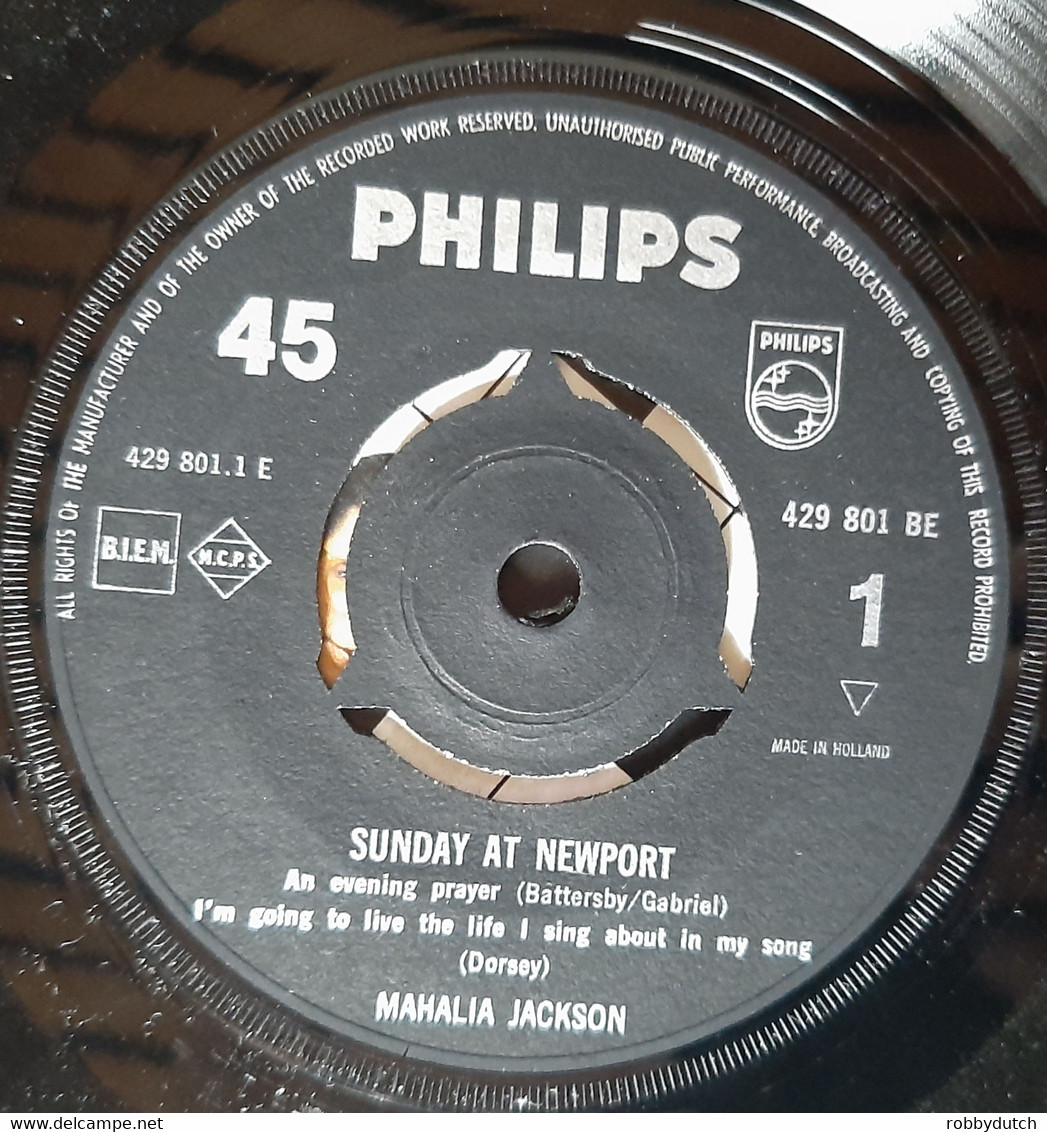 * 7" EP *  MAHALIA JACKSON - SUNDAY AT NEWPORT (Holland 1958 EX-!) - Gospel & Religiöser Gesang