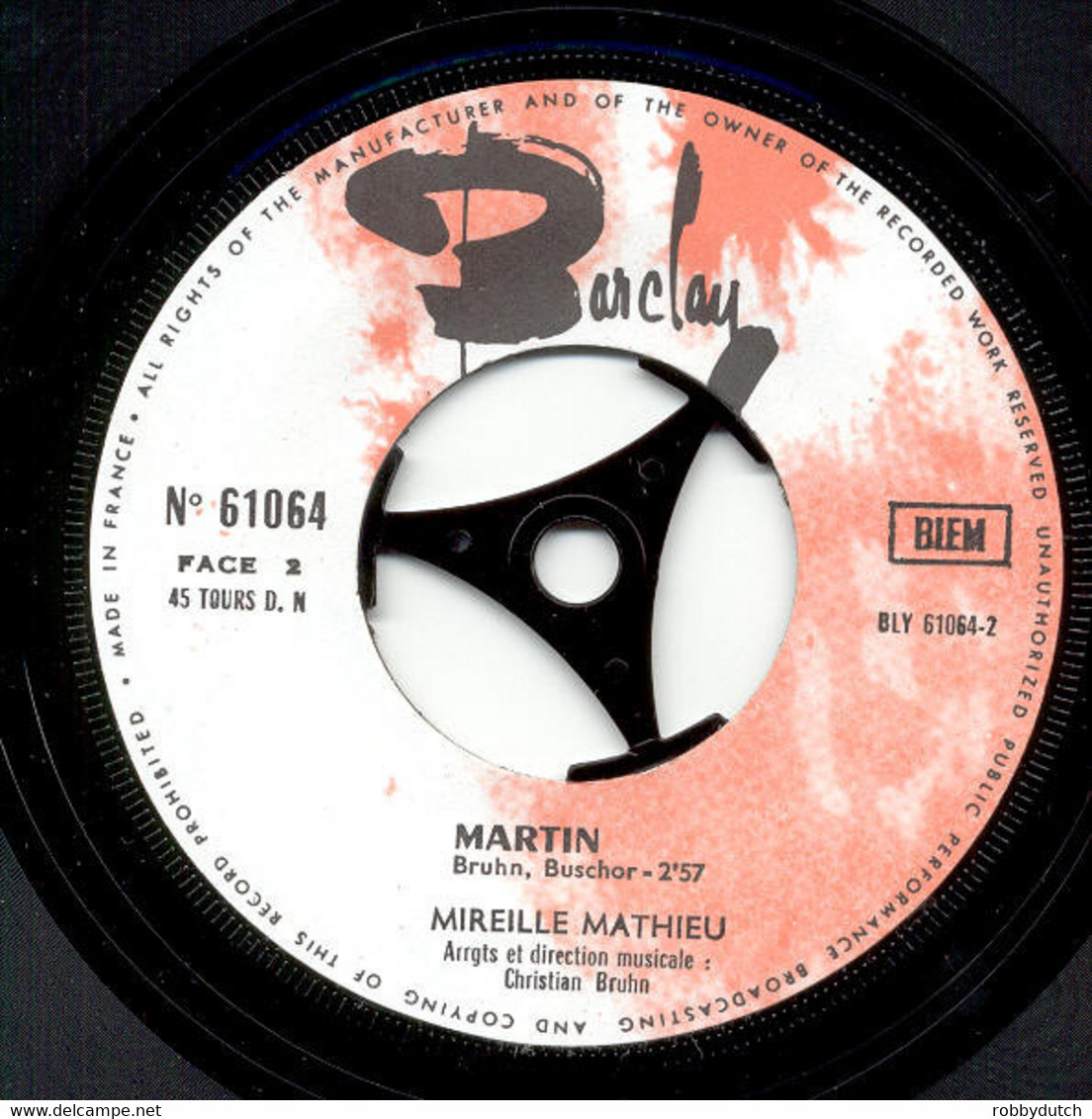 * 7"  *  MIREILLE MATHIEU - HINTER DEN KULISSEN VON PARIS (France 1969) - Other - German Music