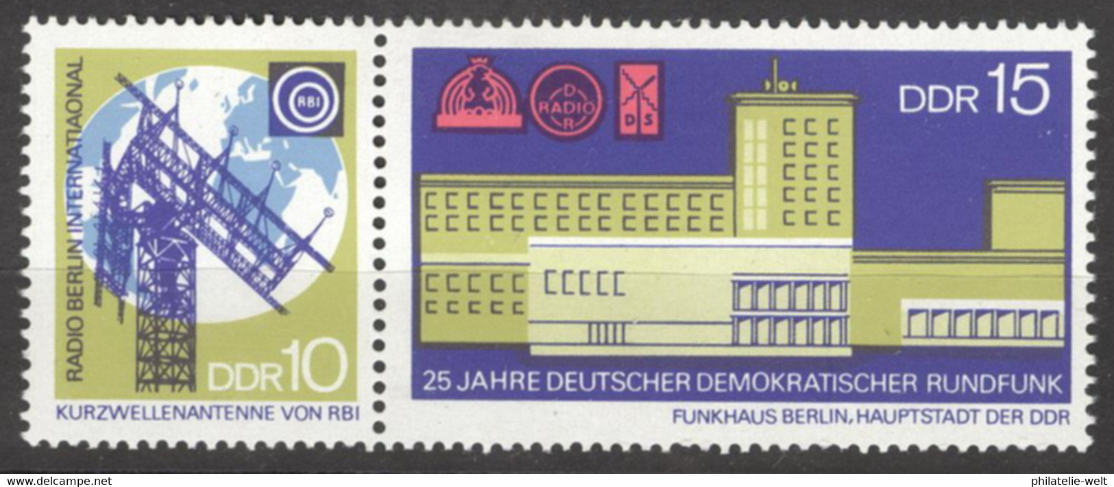 DDR 1573/74 Paar ** Postfrisch - Nuevos