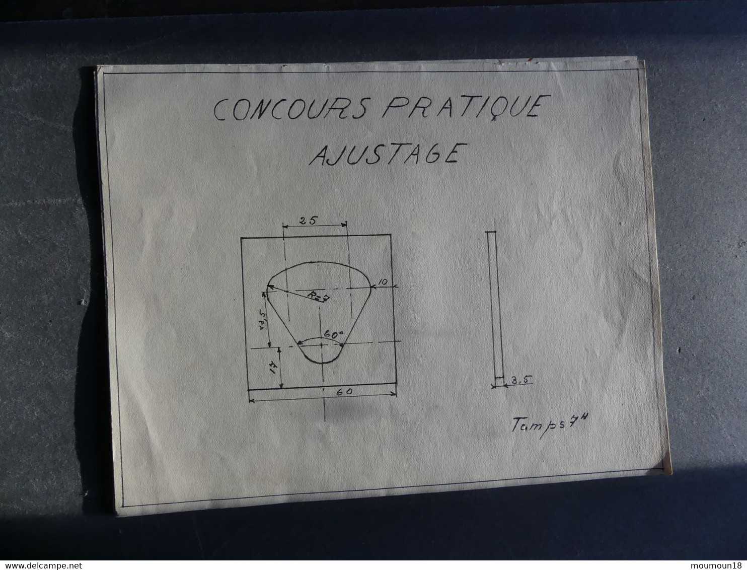 Concours Pratique Ajustage Années 1940 8 Feuillets - Andere Pläne