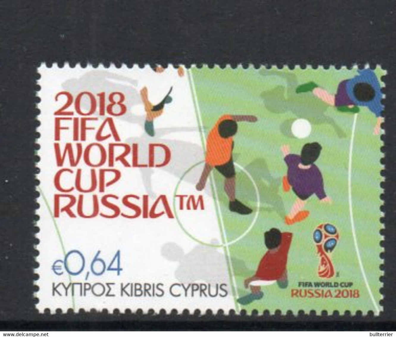 SOCCER -  CYPRUS  - 2018  - RUSSIA WORLD CUP   MINT NEVER  HINGED - 2018 – Russie