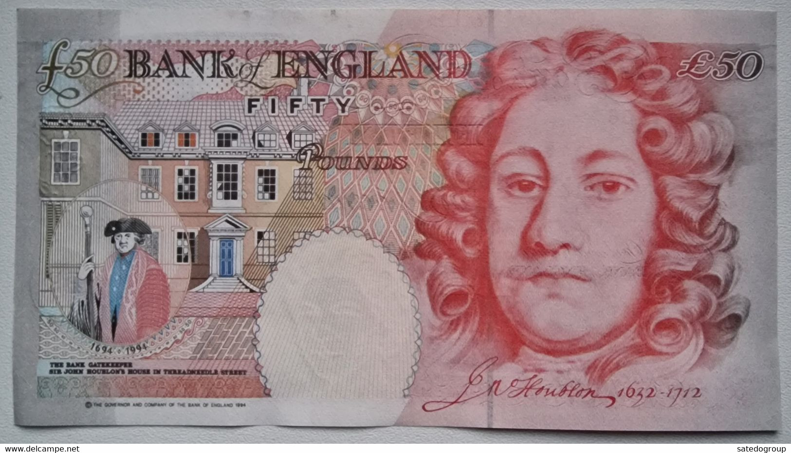 UK Great Britain 50 Pounds 1994 UNC P- 388c < Bank Of England > Signature: A. Bailey - 50 Pond