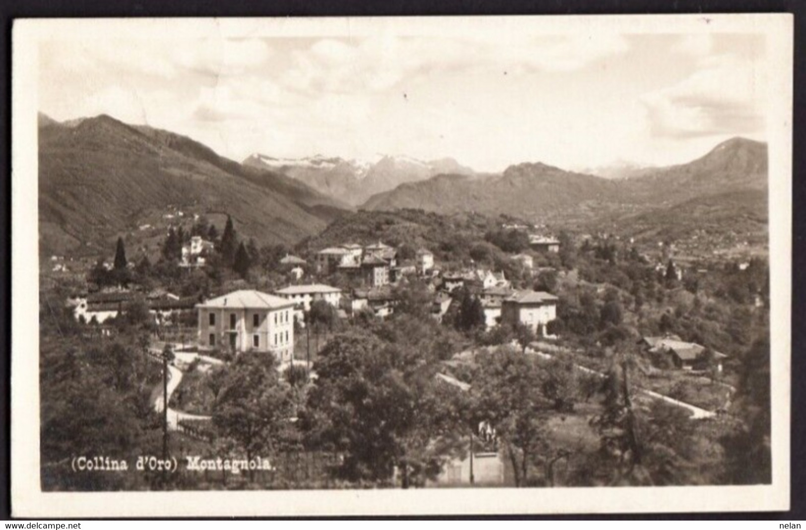 COLLINA D ORO - MONTAGNOLA - VIAGG. 1927 - F.P. - STORIA POSTALE - Montagnola