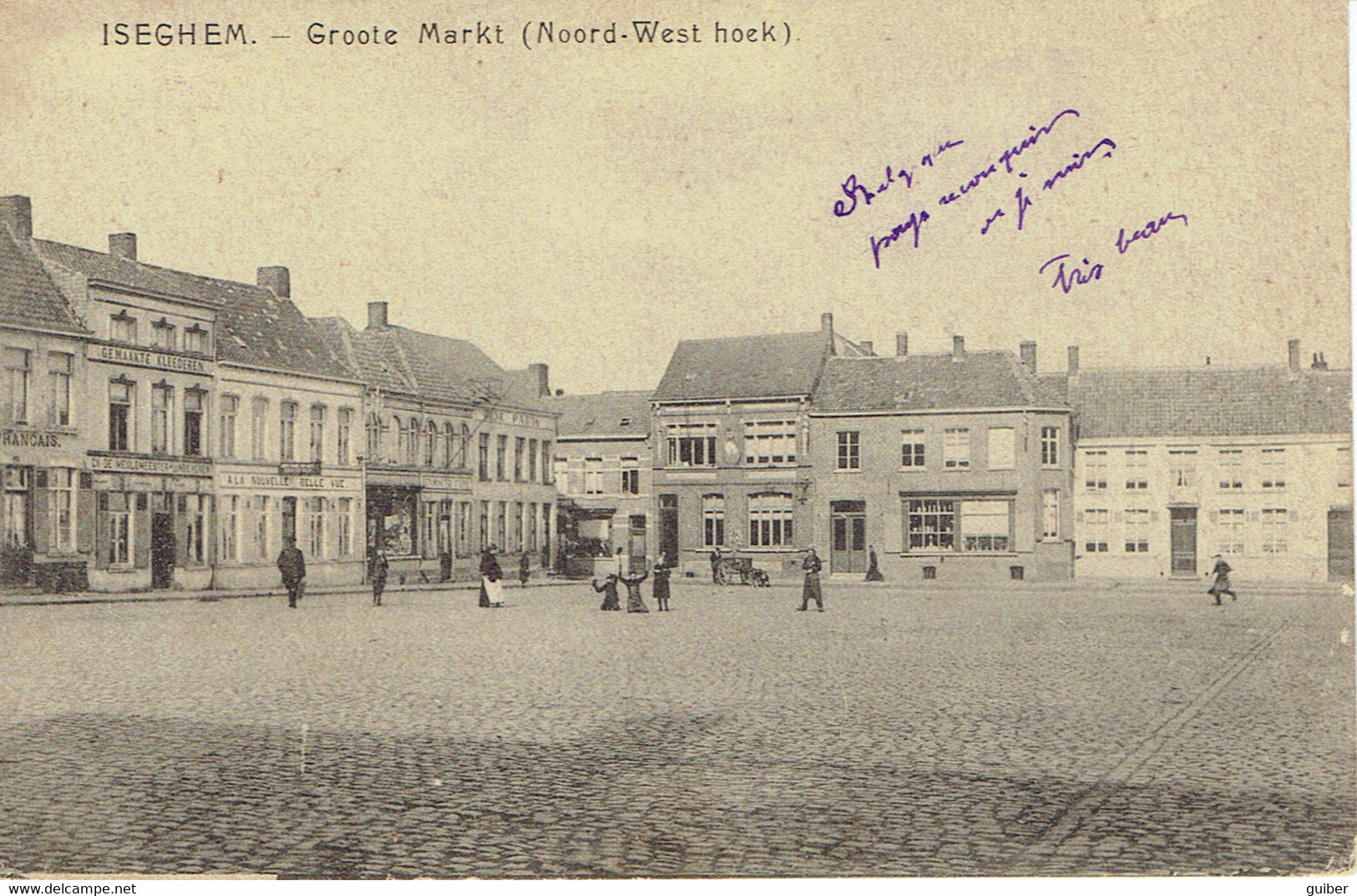 Iseghem Groote Markt ( Noord West Hoest) 1918 - Izegem