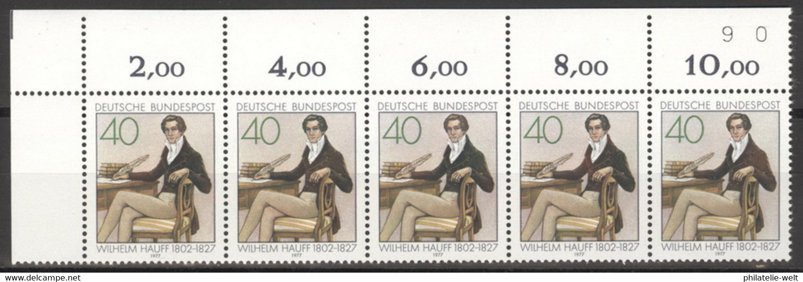 BRD 5x954 Eckrandfünferstreifen ** Postfrisch - Unused Stamps