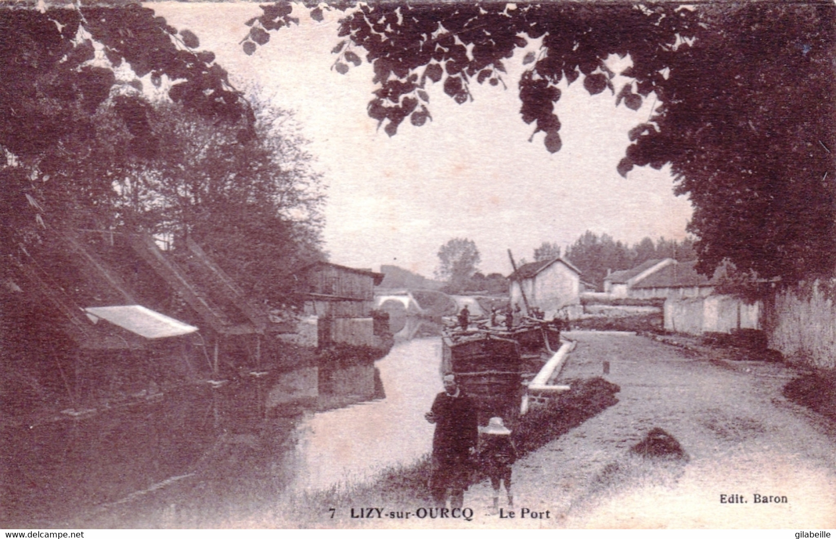 77 - Seine Et Marne - LIZY Sur OURCQ - Le Port - Peniche - Lizy Sur Ourcq