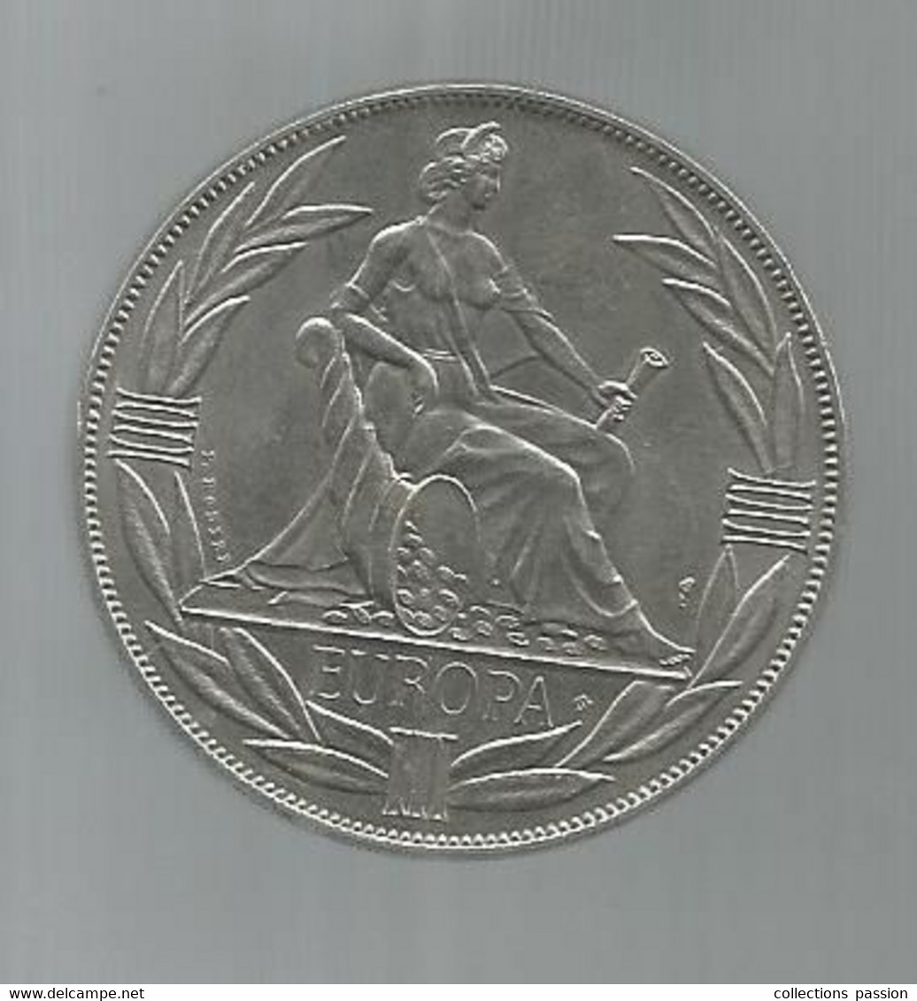 écu ,1981 ,EUROPA,31.25 Gr, 2 Scans ,frais Fr 3.35 E - Noodgeld
