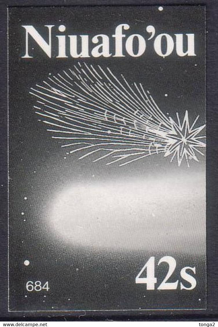 Tonga Niuafo'ou 1986 Proof In Black & White - 42s Halley's Comet In 684 AD  - Read Description - Oceania