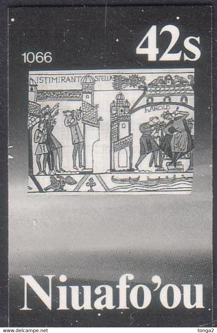 Tonga Niuafo'ou 1986 Proof In Black & White - 42s Halley's Comet In 1066 AD  - Read Description - Oceanië