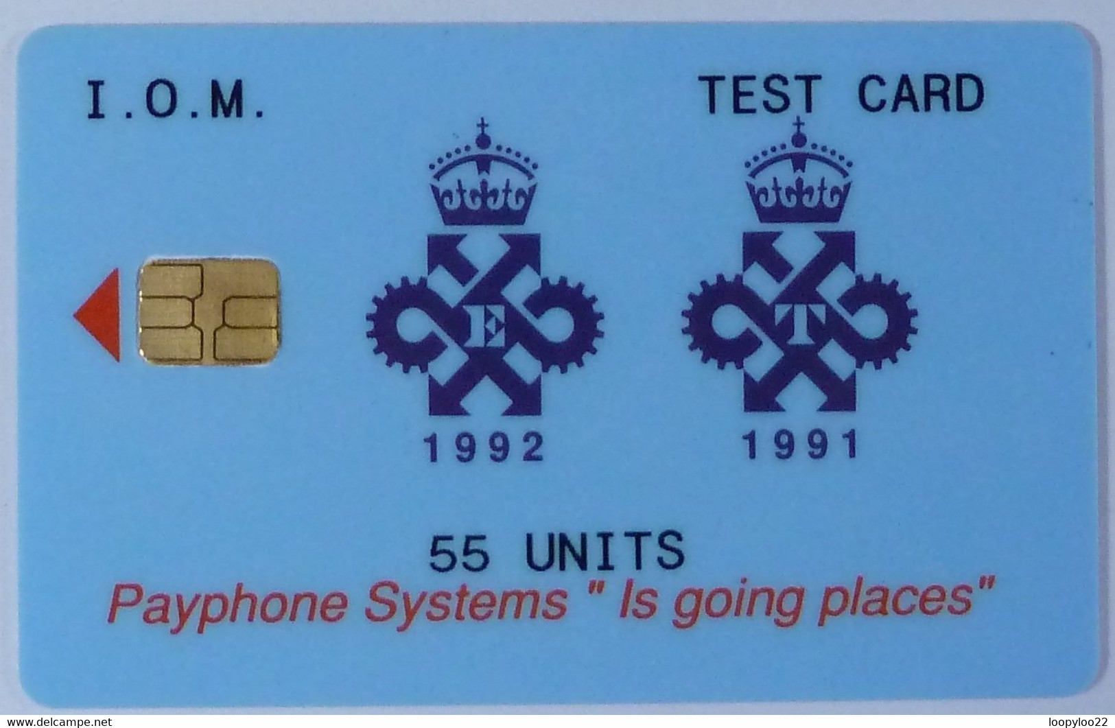 ISLE OF MAN - GPT - Queens Award - Test Card - 55 Units - VF Used - RR - Man (Isle Of)