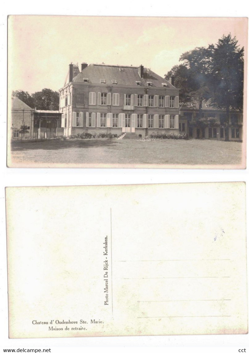 Sint-Maria-Oudenhove   Zottegem   Chateau D'Oudenhove  Maison De Retraite (Kasteel)  Photo Marcel De Rijck Kerksken - Zottegem