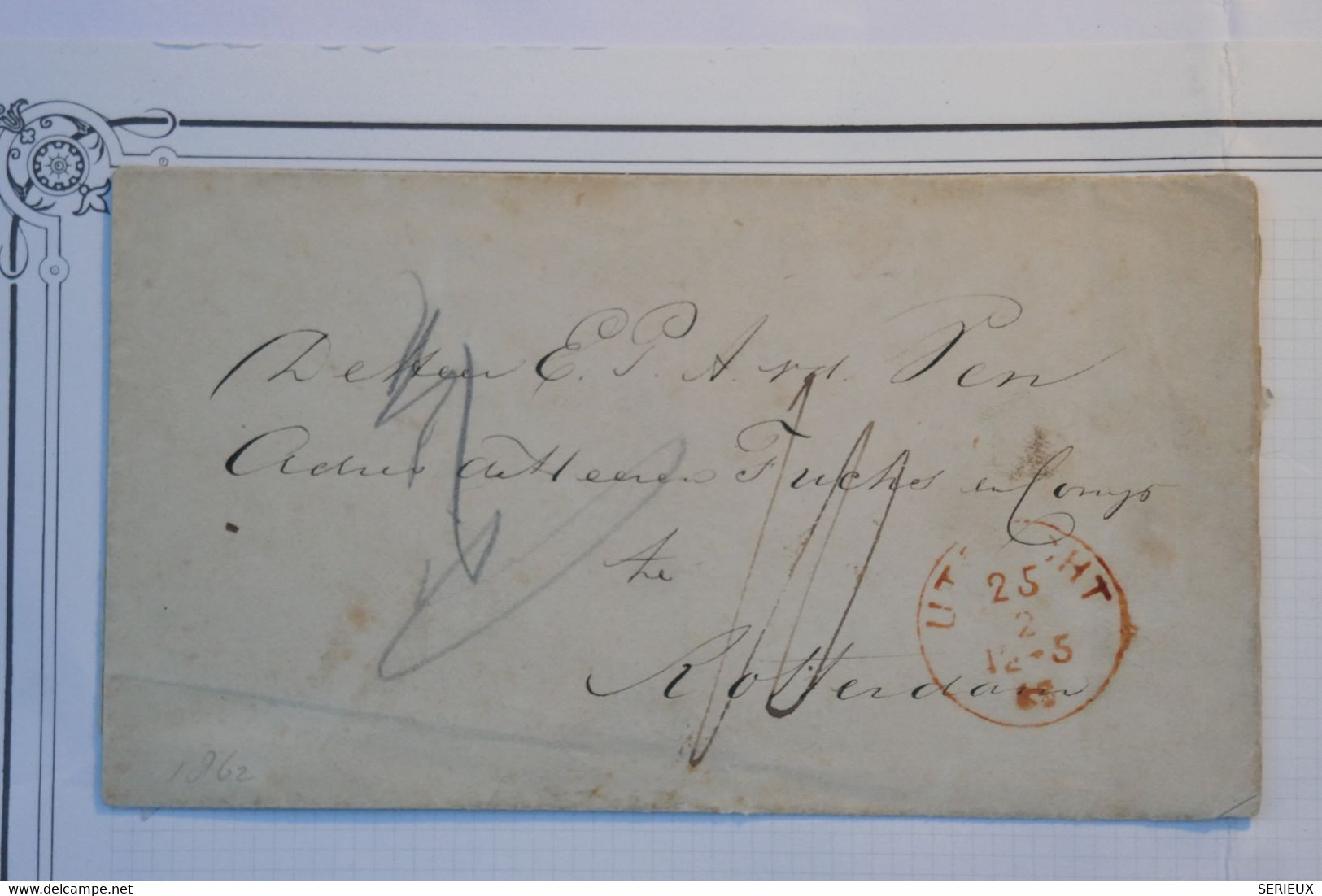 BE11 NEDERLAND BELLE LETTRE 1862 UTRECHT  A HAGE  HOLLAND +++AFFR. INTERESSANT - Poststempels/ Marcofilie