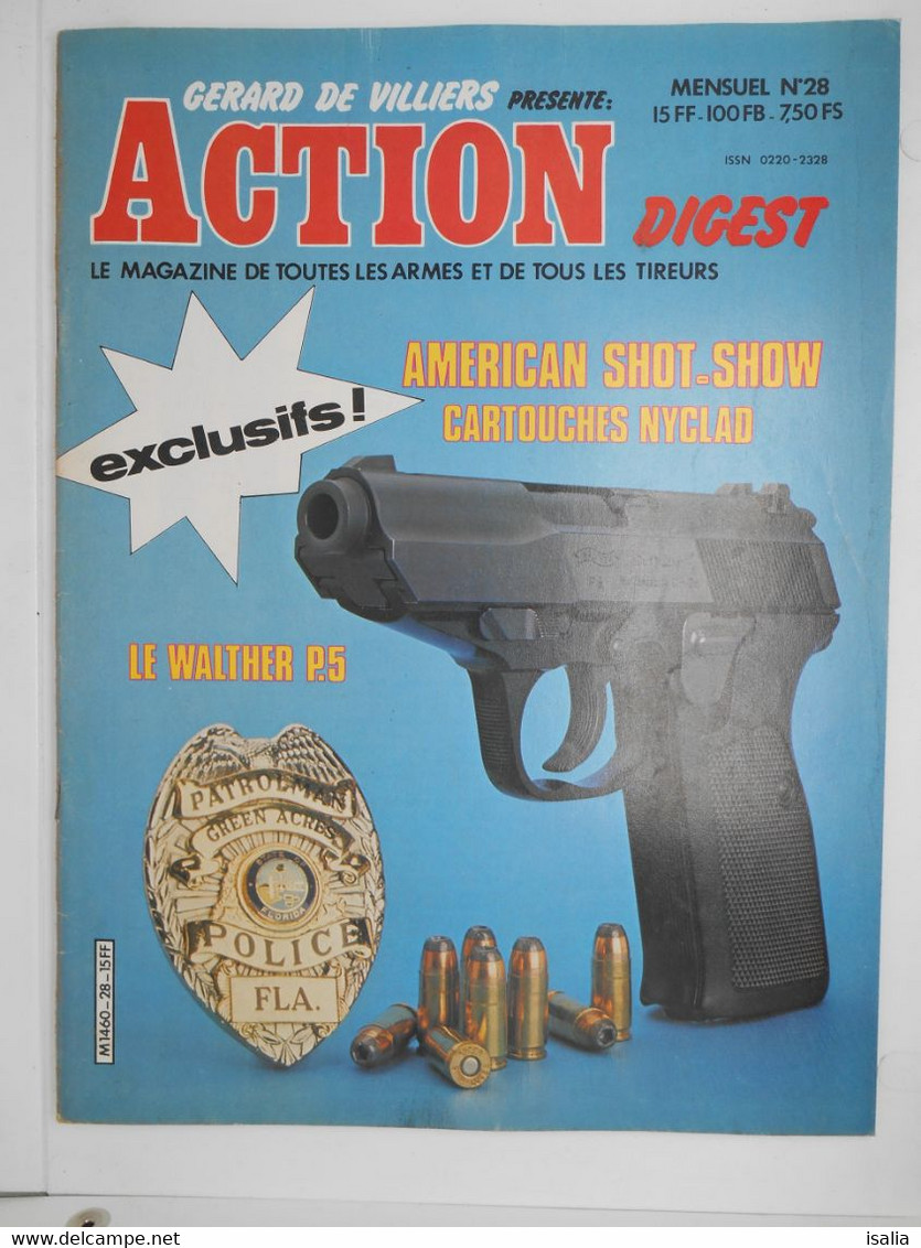 Revue Action Digest N°28 Le Walther P 5 American Shot-show - Other & Unclassified