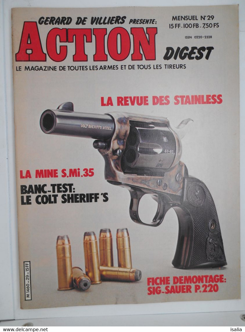 Revue Action Digest N°29 Le Colt Sheriff S Démontage SIG P 220 - Autres & Non Classés