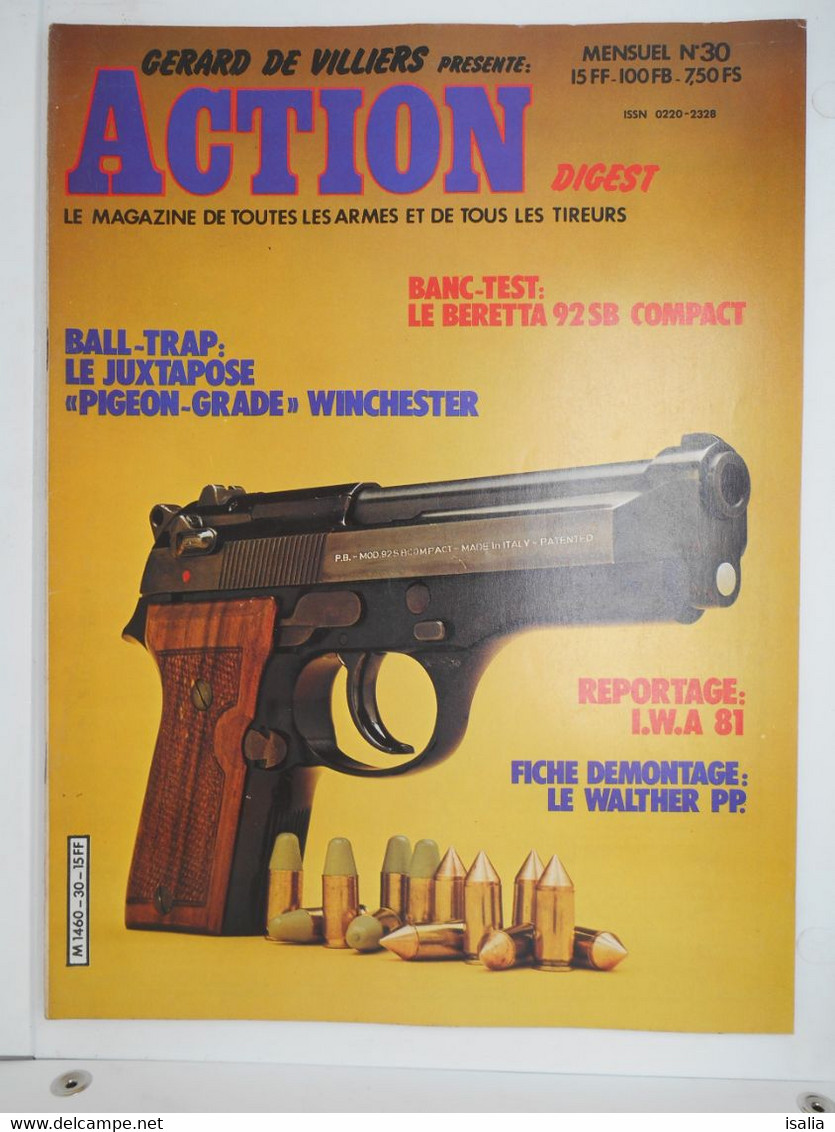 Revue Action Digest N°30 Le Beretta 92 SB Ball Trap Winch Démontage Walther PP - Autres & Non Classés