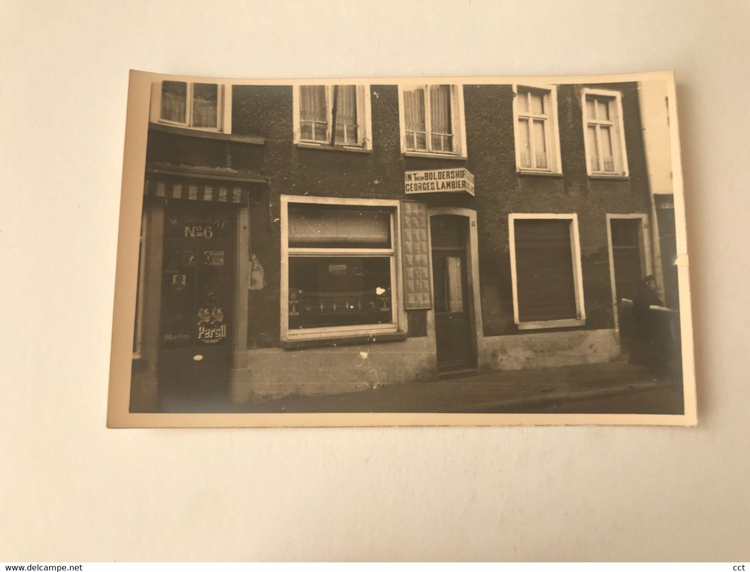 Oudenaarde  FOTOKAART Café In T Nieuw Boldershof Georges Lambier  (Bergstraat) - Oudenaarde