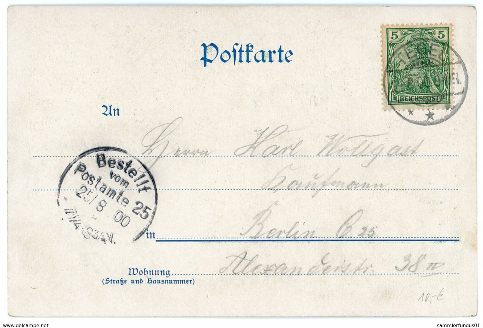 AK/CP Litho Berlin Tegel  Tegelort  Haideschlösschen      Gel./circ. 1900     Erhaltung/Cond. 1-/2  ,   Nr. 01508 - Tegel