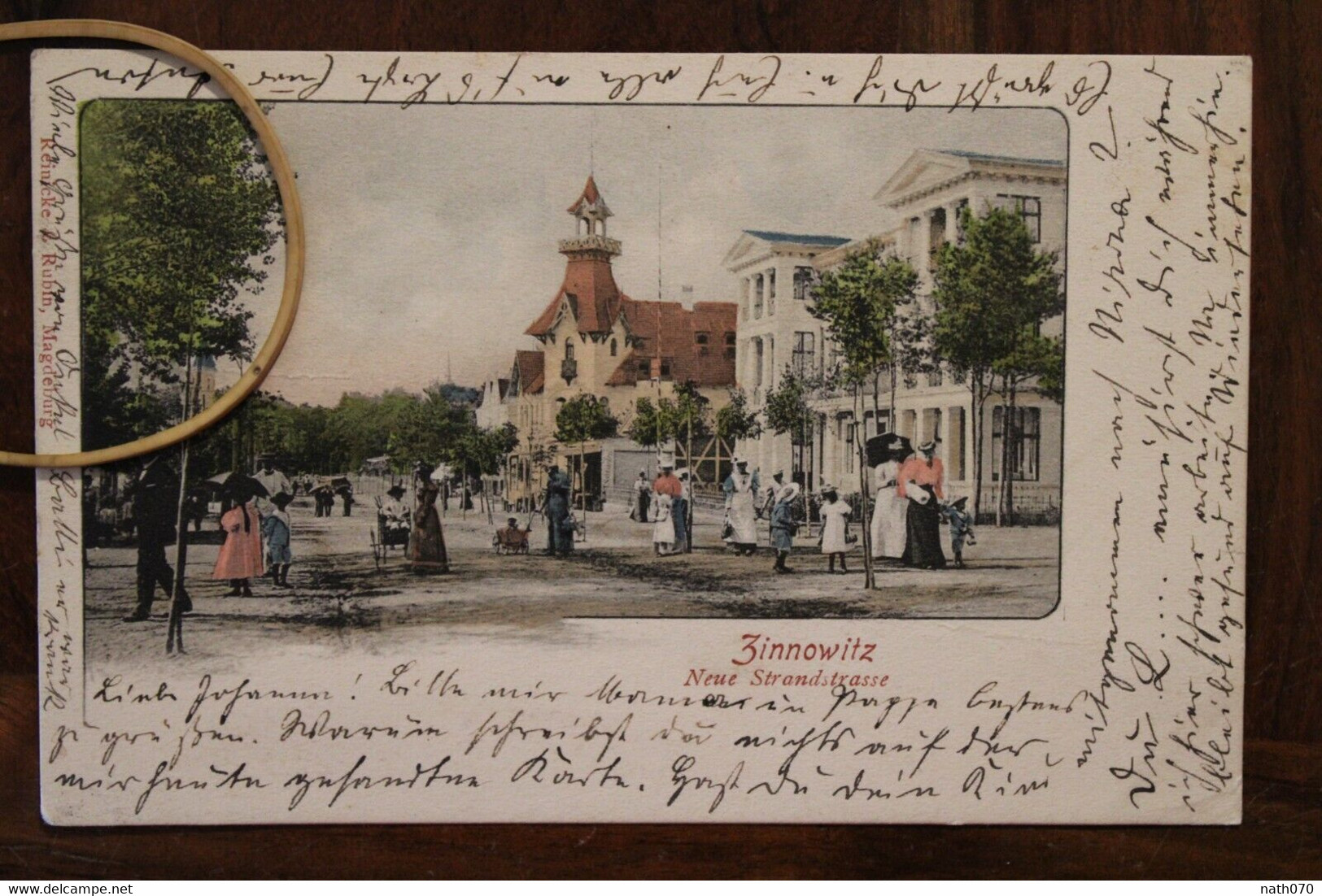 Ak CPA 1902 Gruss Aus Ostseebad Zinnowitz Neue Strandstraße Litho Bitburg - Zinnowitz