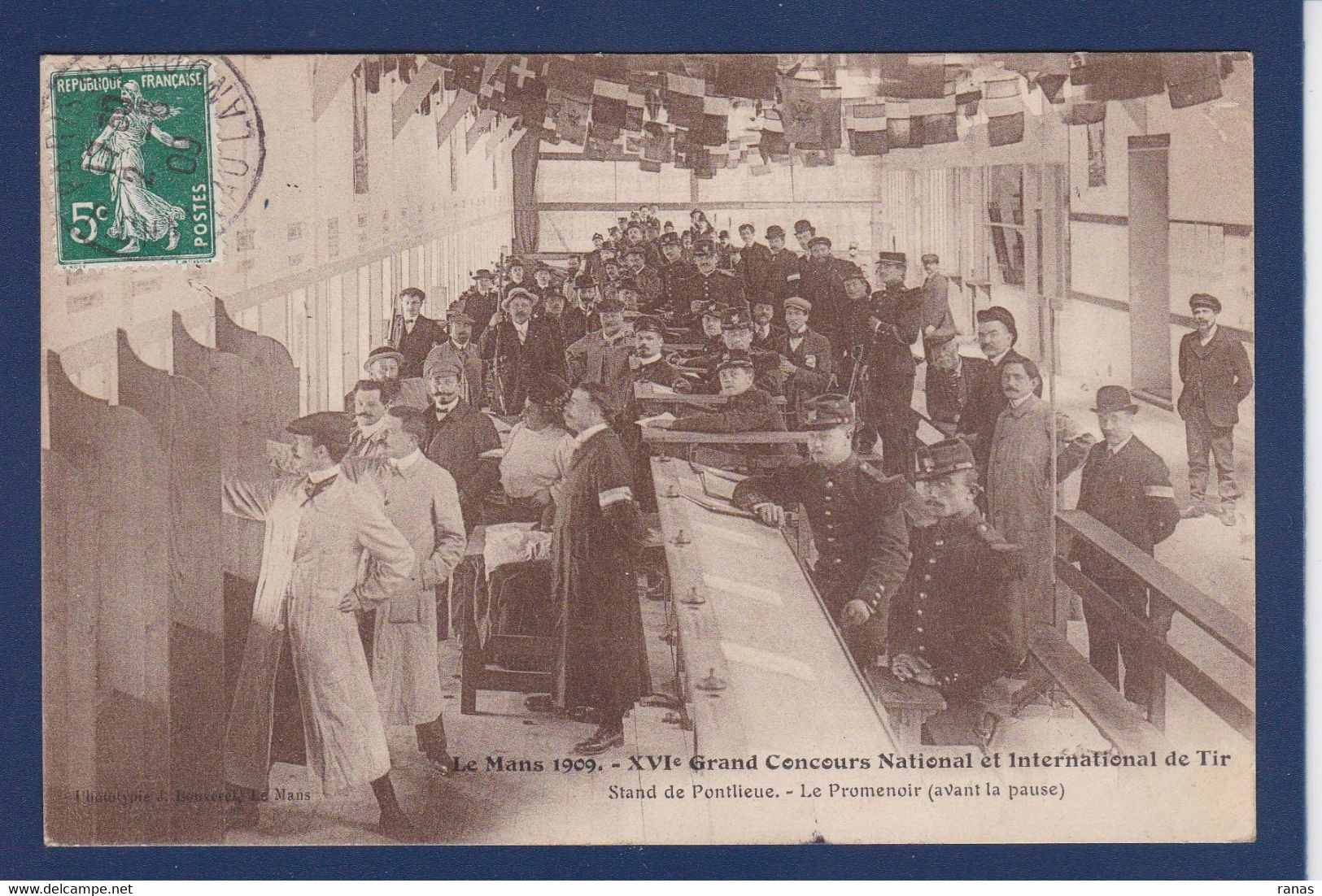 CPA Tir Armes Sport Le Mans 1909 Circulé - Shooting (Weapons)