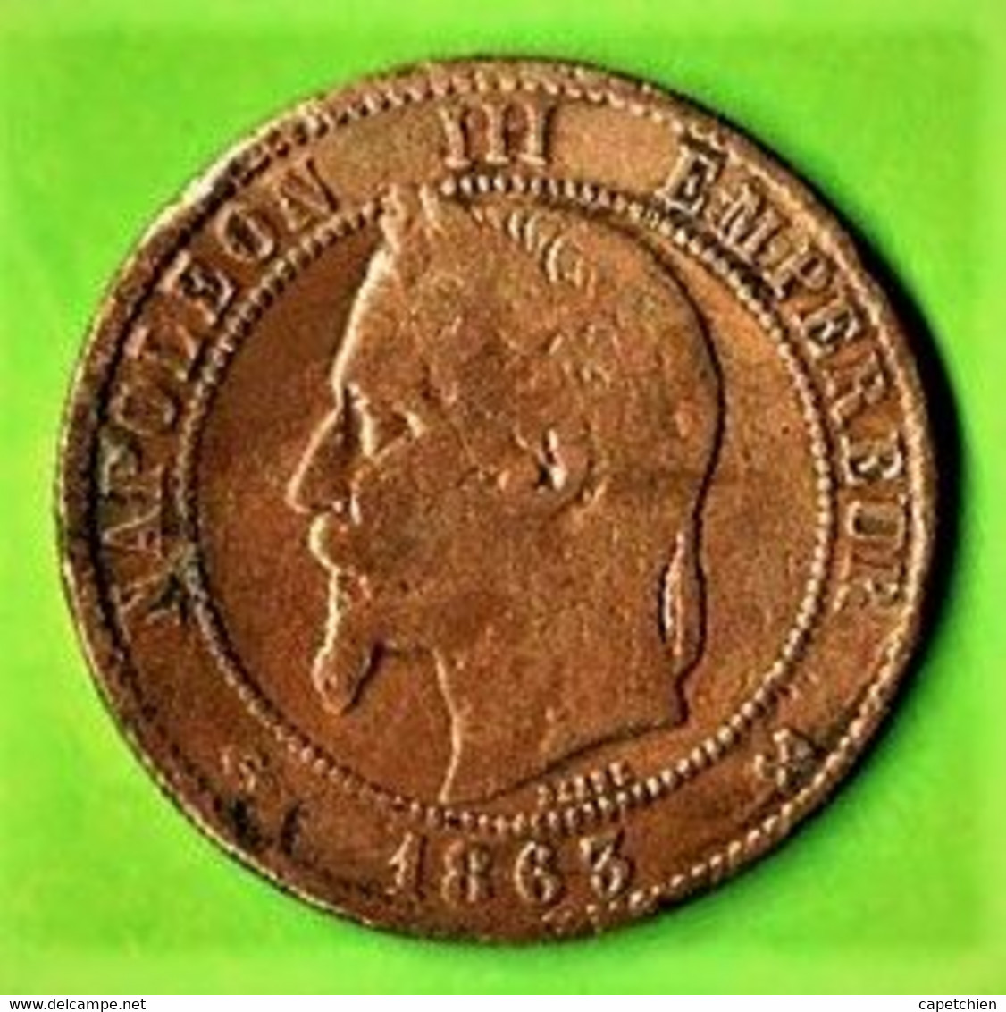 10 CENTIMES / NAPOLEON III / 1863 K BORDEAUX /  / TB - 10 Centimes