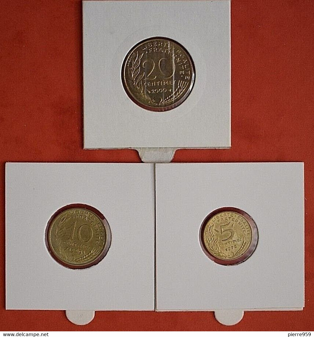 Lot Des 5, 10 & 20 Centimes Marianne - Other & Unclassified