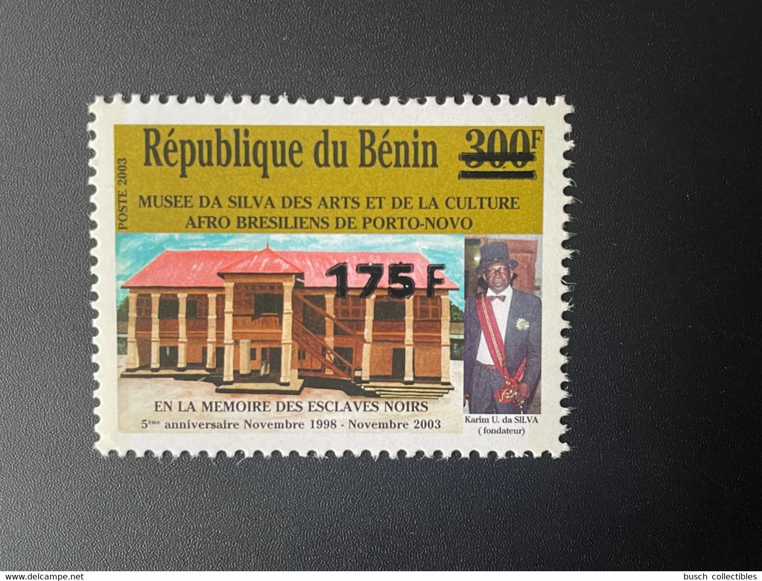 Benin 2005 - 2006 Mi. 1397 Surchargé Overprint Musée Da Silva Des Arts Culture Afro Brésiliens Porto-Novo Esclaves Noirs - Bénin – Dahomey (1960-...)