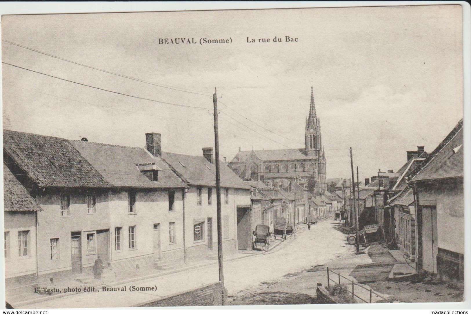 Beauval (80 - Somme) La Rue Du Bac - Beauval