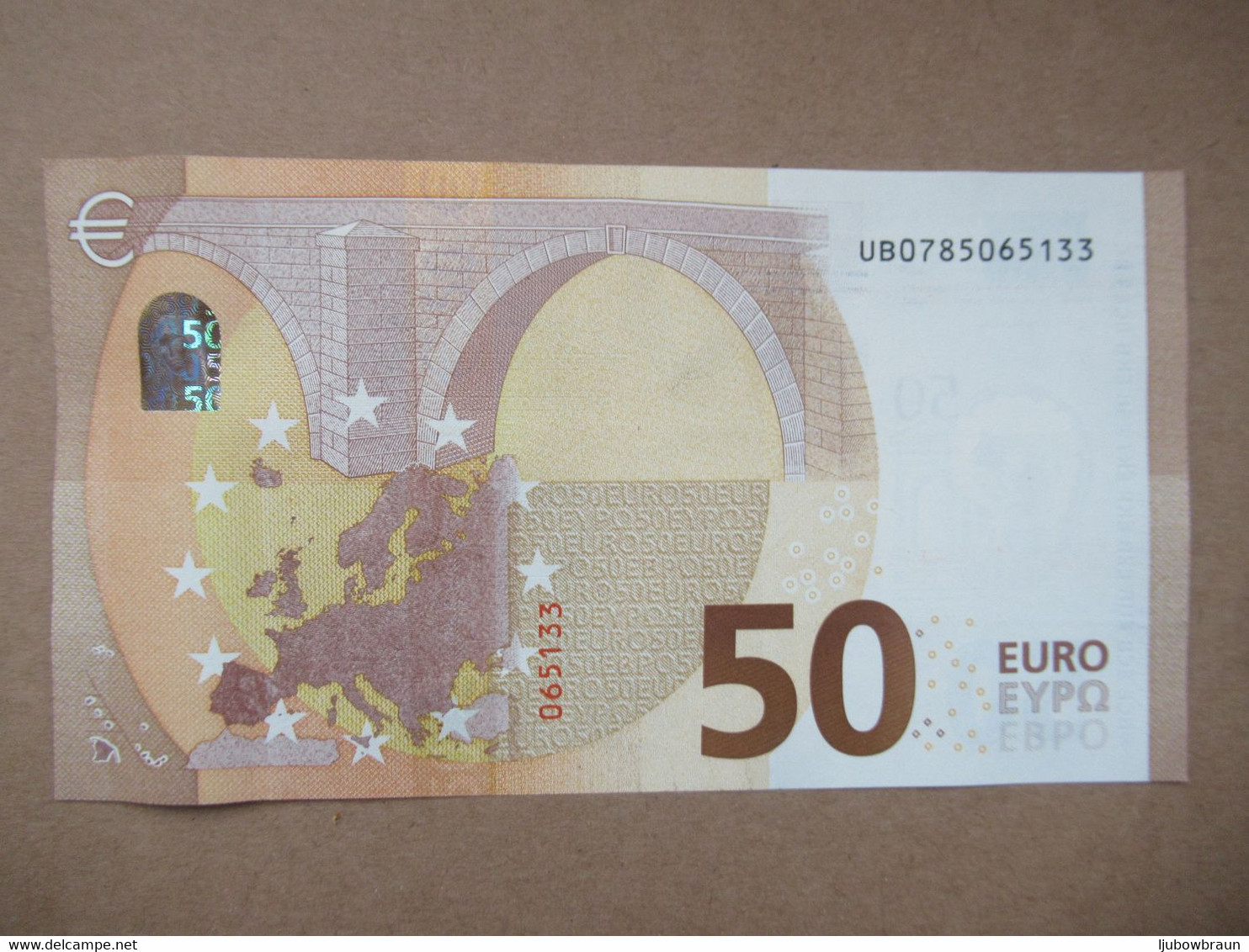 50 Euro-Schein Unc. Lagarde UB - 50 Euro