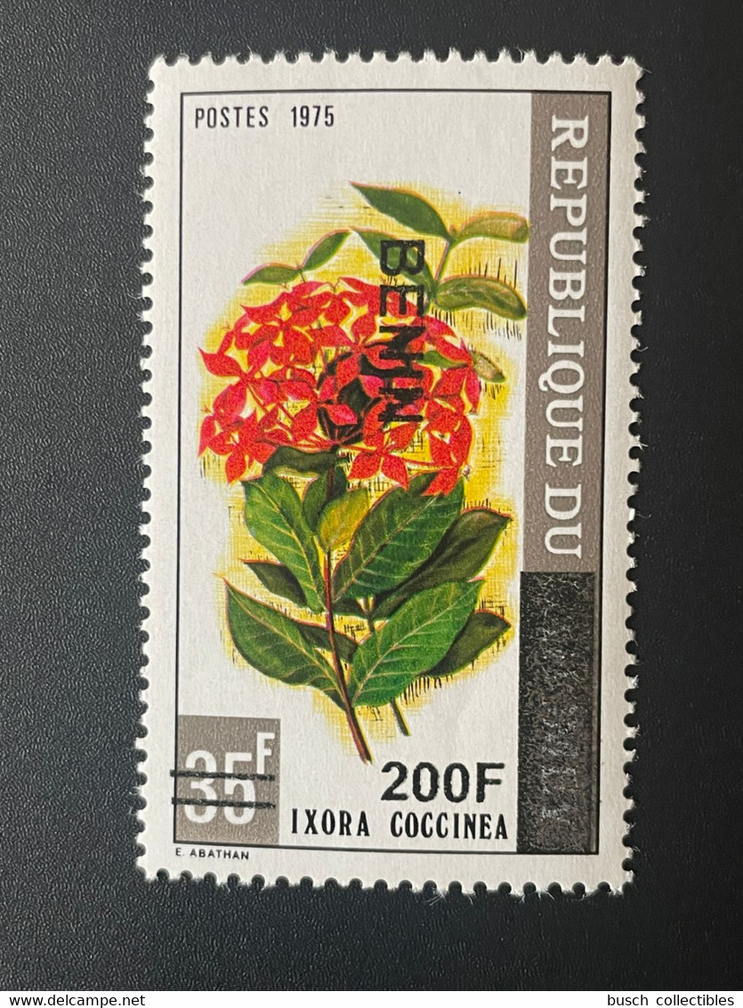 Benin 2008 - 2009 Mi. 1491 Surchargé Overprint Ixora Coccinea Flower Fleur Blume Flore Flora - Bénin – Dahomey (1960-...)