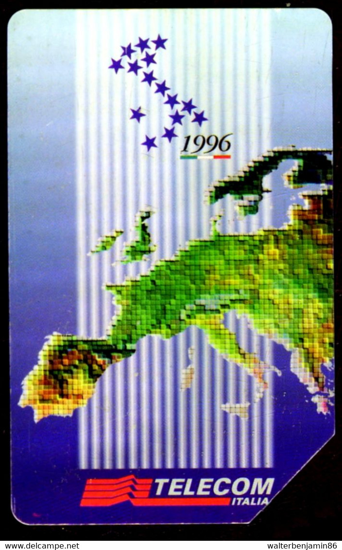 G 500 A C&C 2562 A SCHEDA USATA PRESIDENZA UE VARIANTE SC. 30.06.96 2^A QUALITÀ - Errori & Varietà