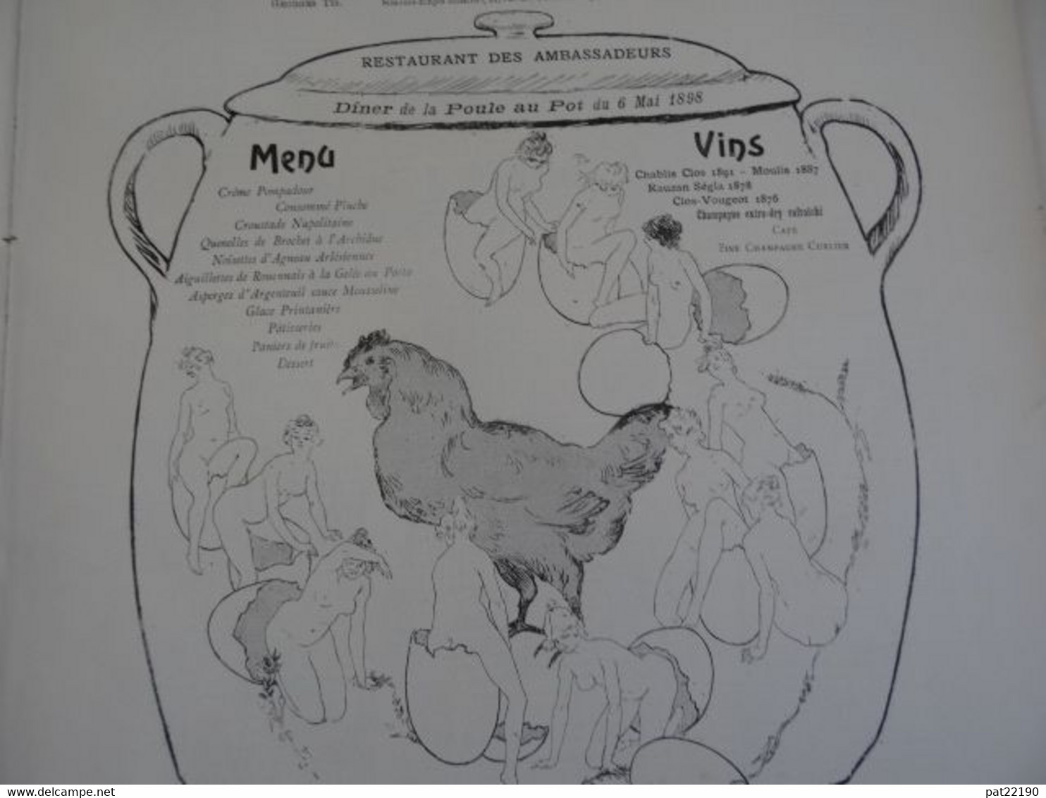 Revue Le Courrier Français 1898 Willette Publicités Menu Poule Au Pot Jules Roques Portrait Georges Redon - Magazines - Before 1900