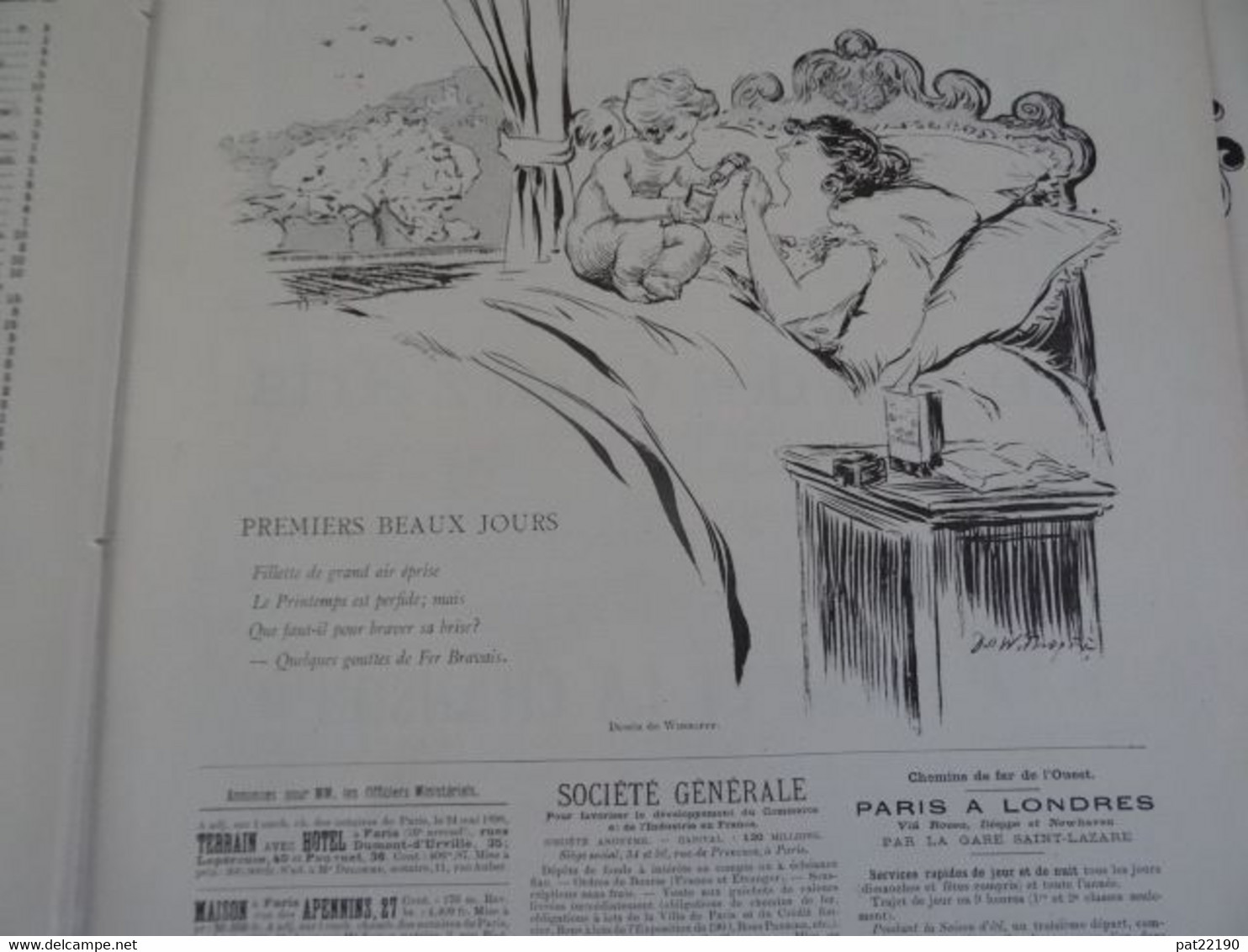 Revue Le Courrier Français 1898 Willette Publicités Menu Poule Au Pot Jules Roques Portrait Georges Redon - Magazines - Before 1900