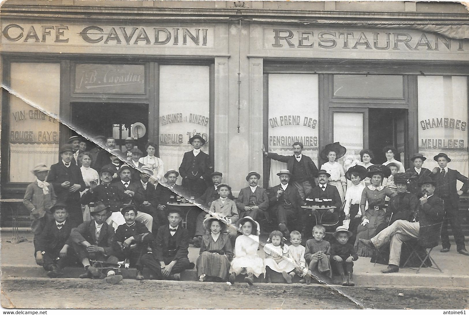 NEUVES MAISONS -- Café CAVADINI - Restaurant - Photo NICOLLE à Chaligny - Neuves Maisons