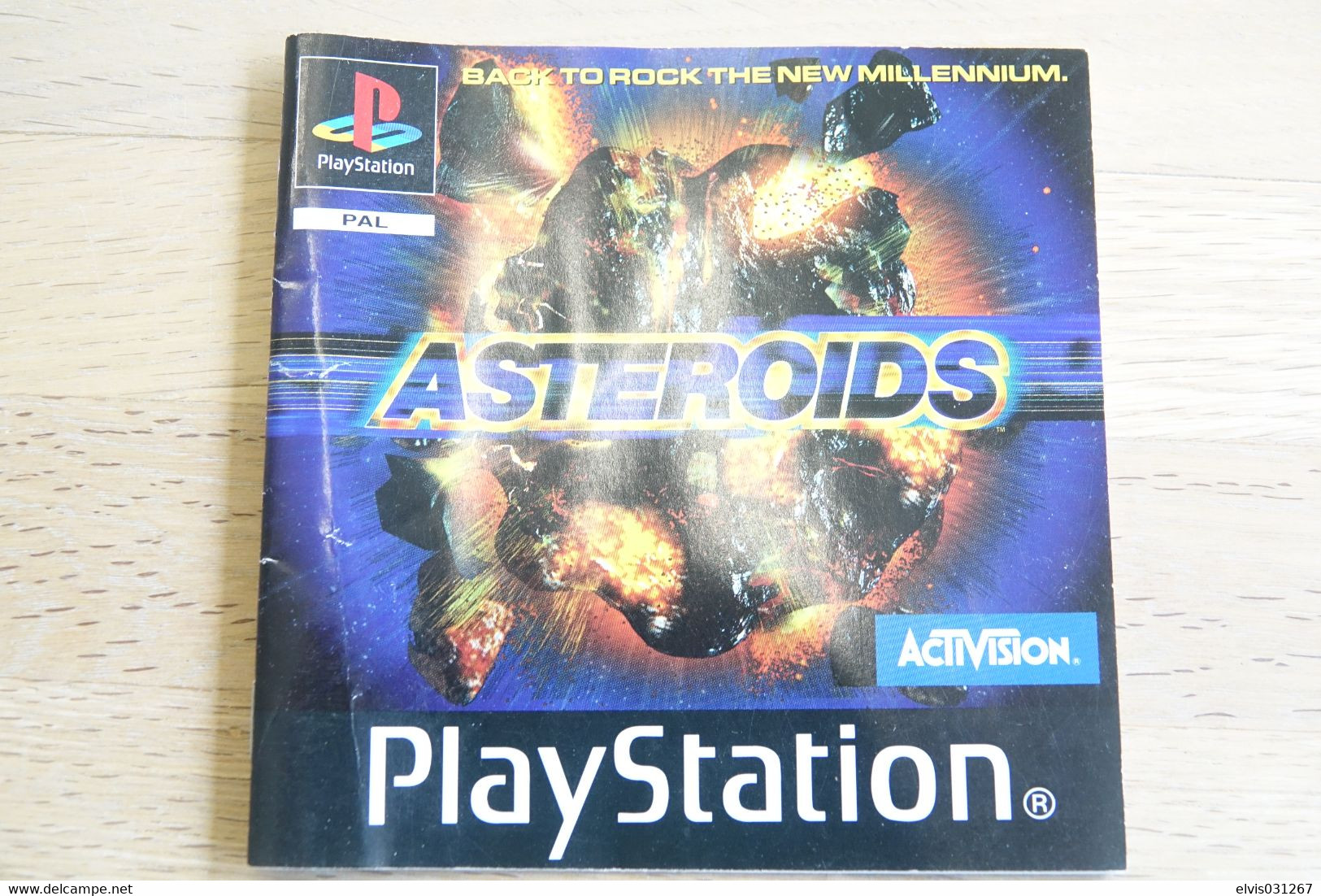 SONY PLAYSTATION ONE PS1 : MANUAL : ASTEROIDS - PAL - Literatuur En Instructies