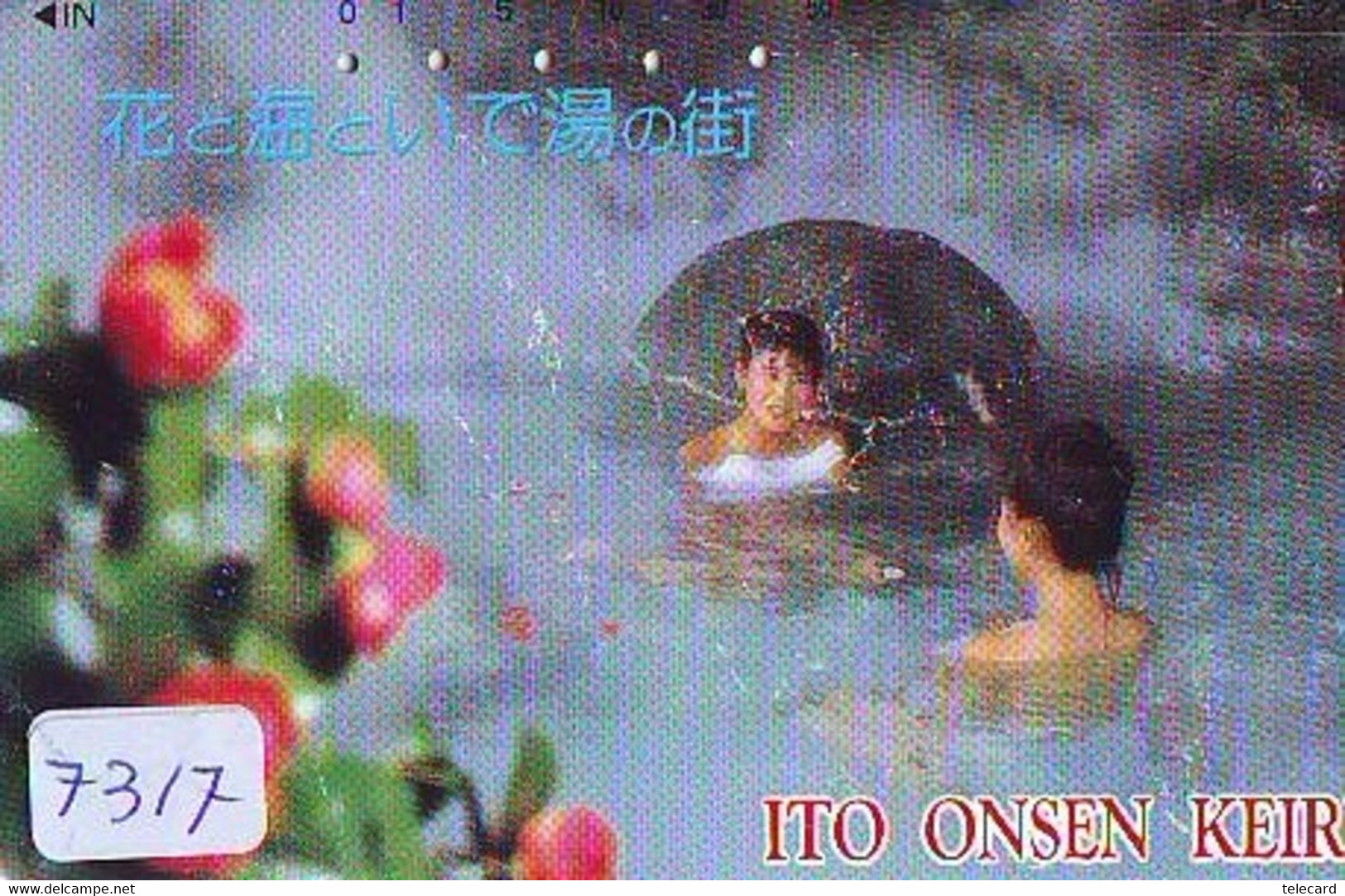 Télécarte Japon * FEMME EROTIQUE (7317) BATH * PHONECARD JAPAN * TELEFONKARTE *  BATHCLOTHES LINGERIE - Mode