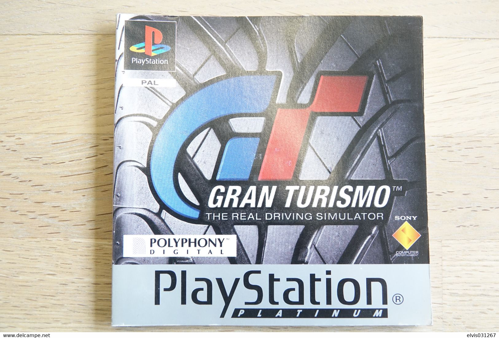 SONY PLAYSTATION ONE PS1 : MANUAL : GRAN TURISMO THE REAL DRIVING SIMULATOR PLATINUM - PAL - Literature & Instructions