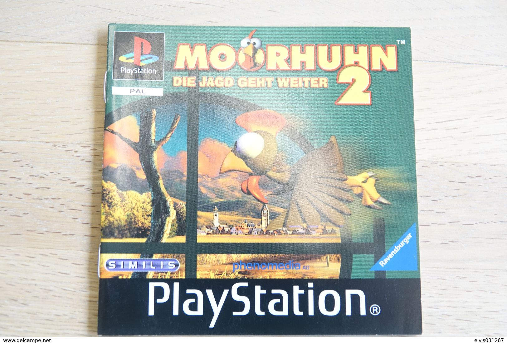 SONY PLAYSTATION ONE PS1 : MANUAL : MOORHUHN DIE JAGD GEHT WEITER 2 - PAL - Literature & Instructions