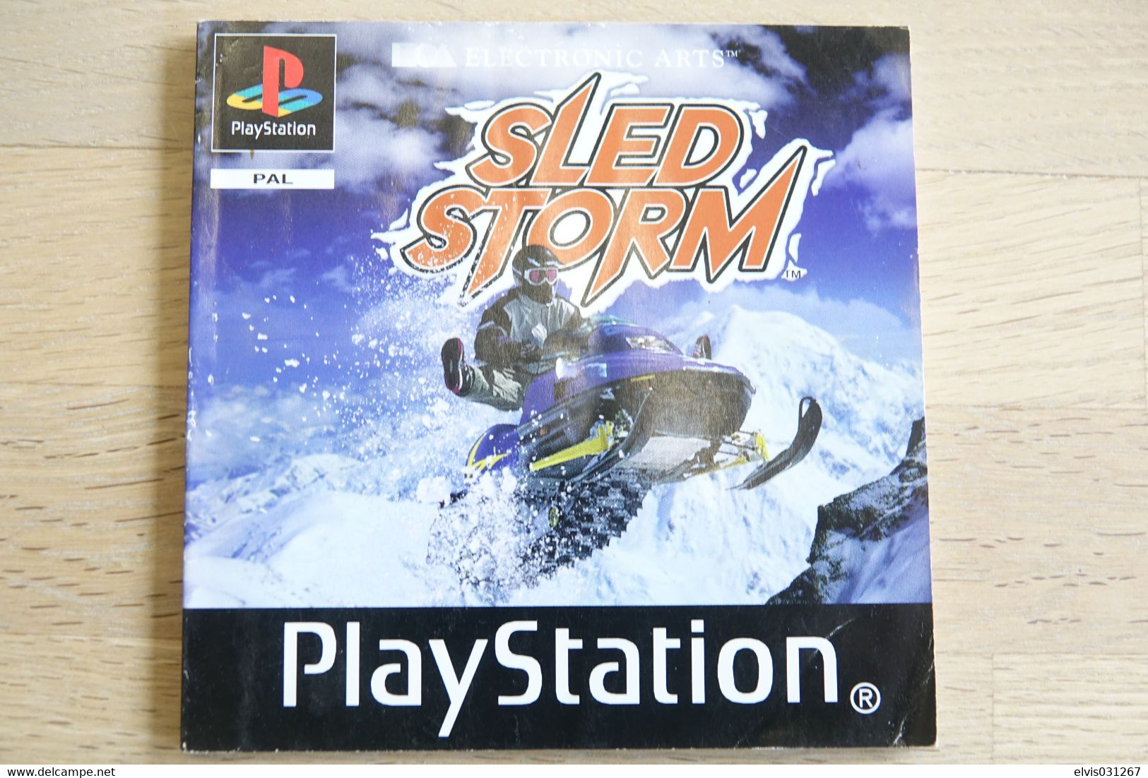 SONY PLAYSTATION ONE PS1 : MANUAL : SLED STORM - PAL - Literatuur En Instructies