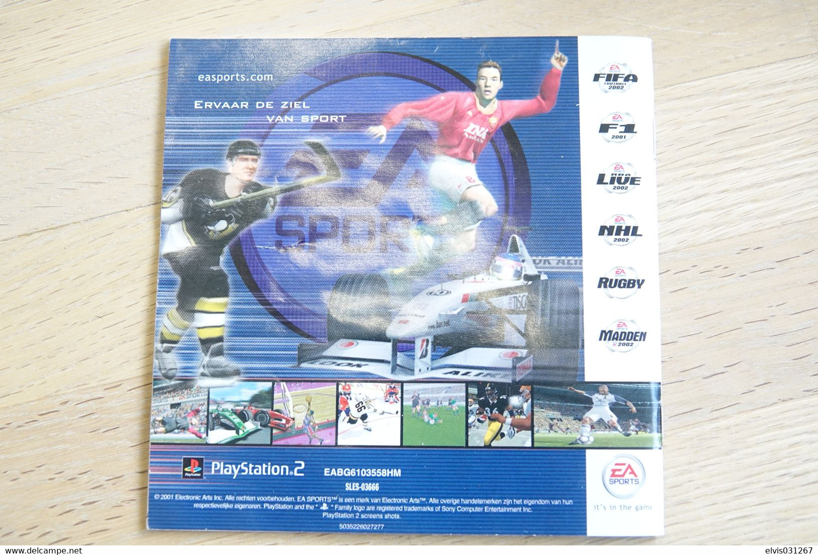 SONY PLAYSTATION ONE PS1 : MANUAL : FIFA 2002 - PAL - Literatura E Instrucciones