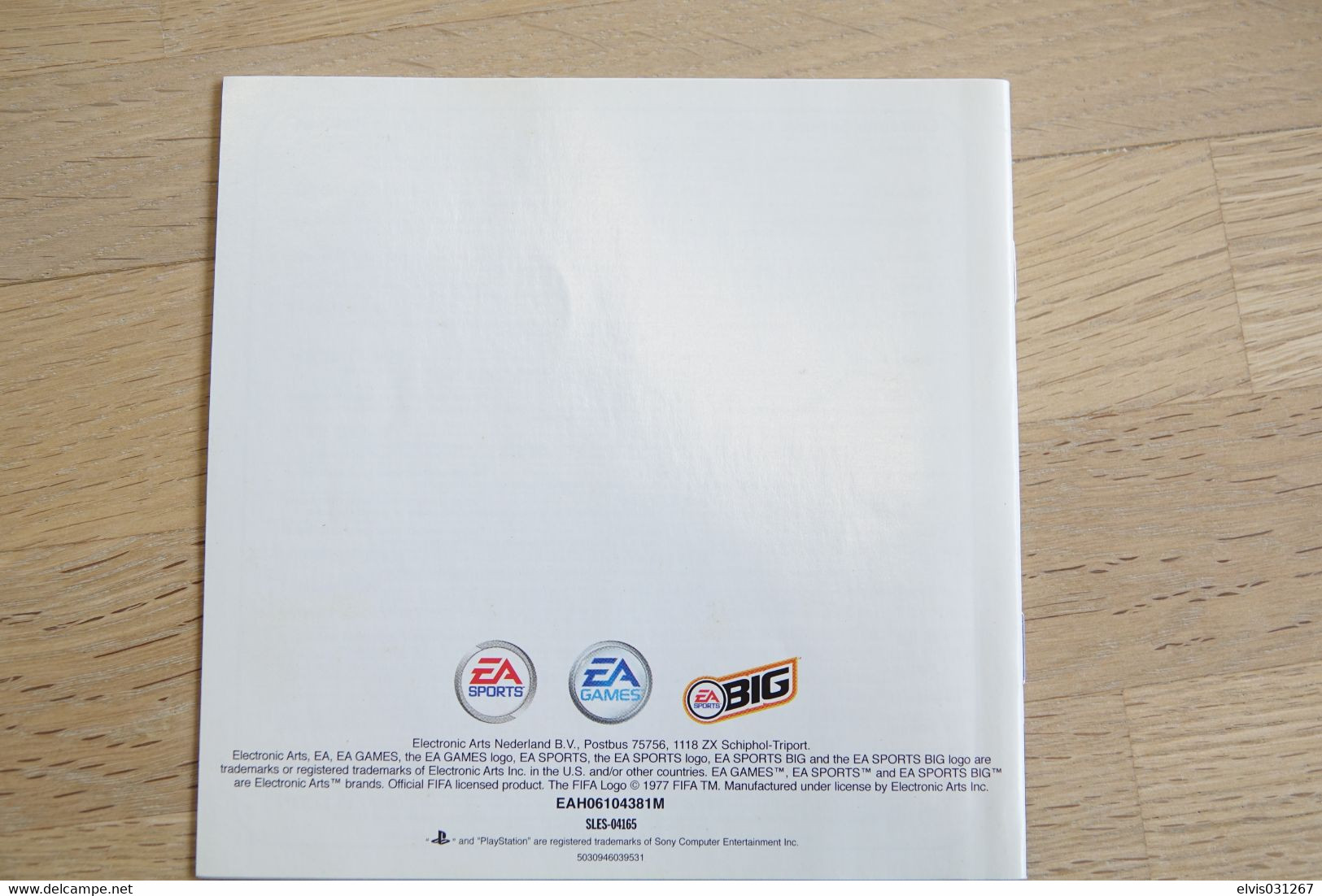 SONY PLAYSTATION ONE PS1 : MANUAL : FIFA 2005 - PAL - Literatura E Instrucciones