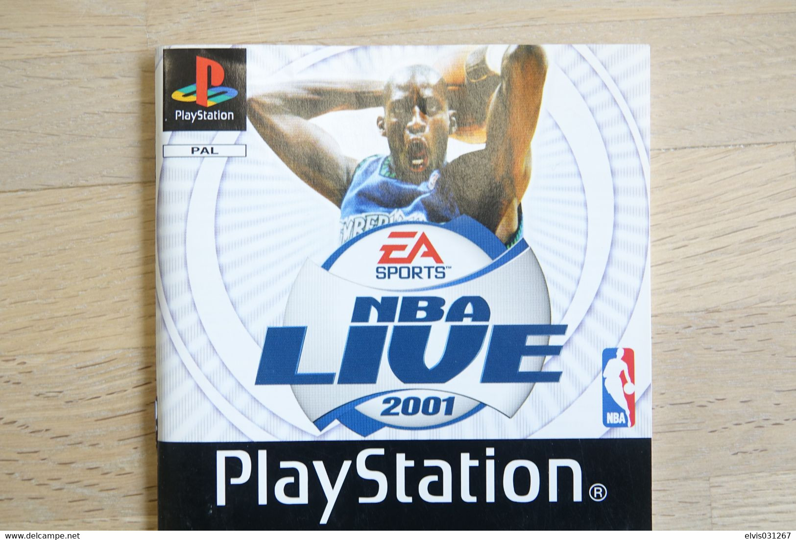 SONY PLAYSTATION ONE PS1 : MANUAL : NBA LIVE 2001 - PAL - Literature & Instructions