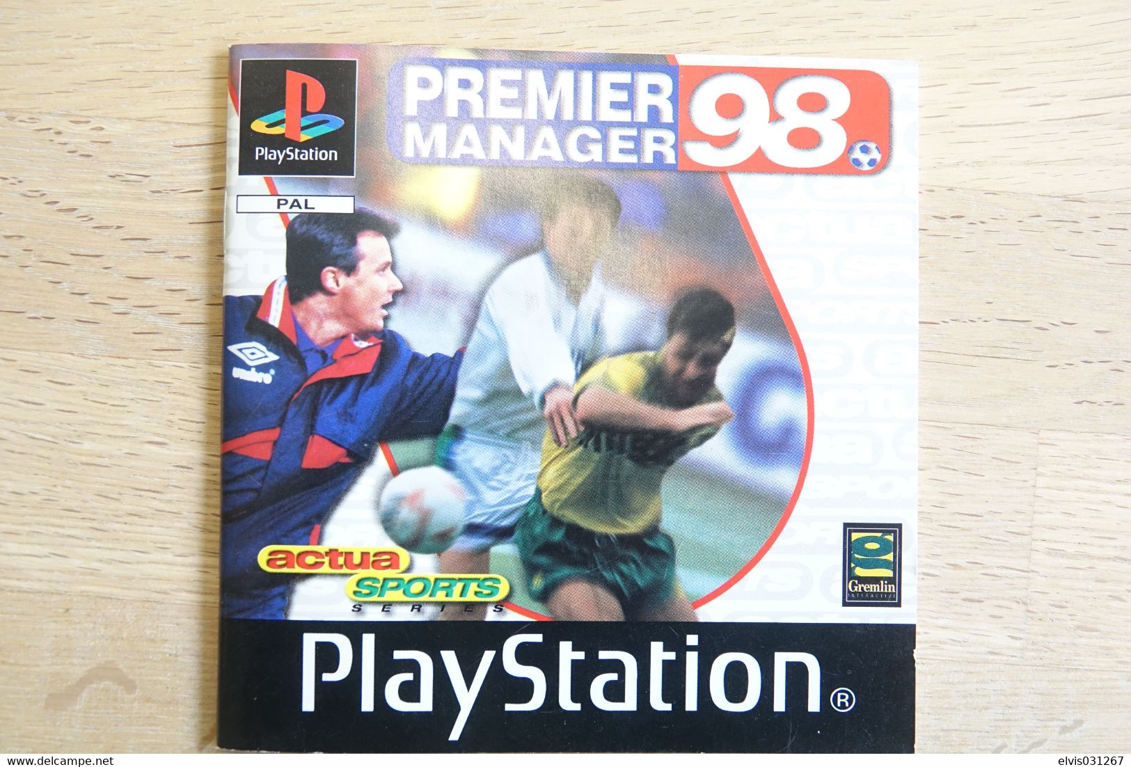 SONY PLAYSTATION ONE PS1 : MANUAL : PREMIER MANAGER 98 - PAL - Literatuur En Instructies