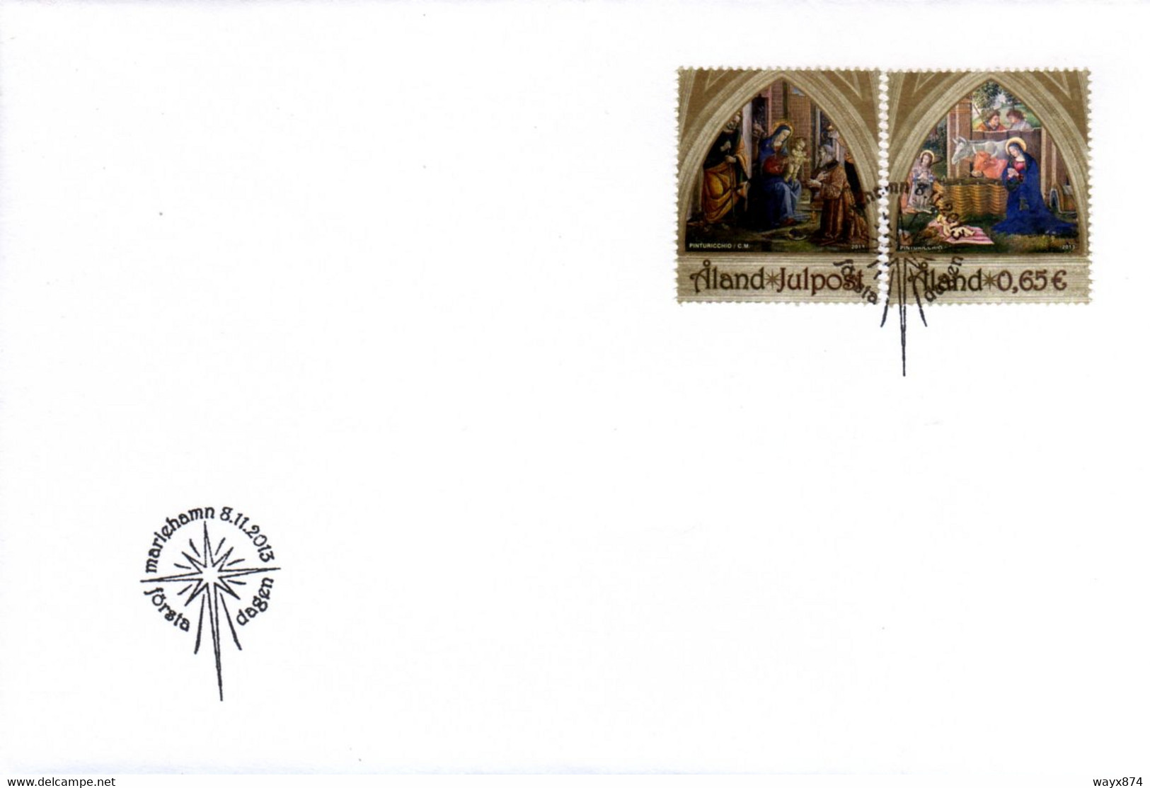 VATICANO 2013-NATALE-EMISSIONE CONGIUNTA CON ALAND-FDC DI ALAND - Other & Unclassified