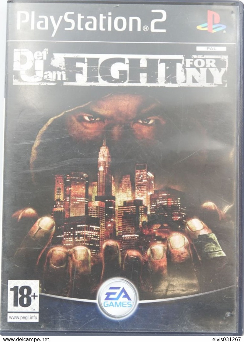 SONY PLAYSTATION TWO 2 PS2 : MANUAL : DEF JAM FIGHT FOR NY + CASE - Playstation 2